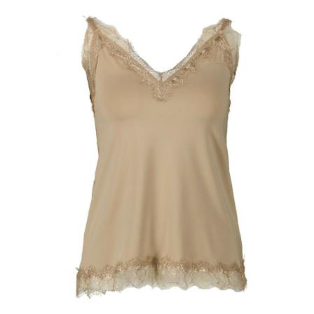 Rosemunde Singlet , Beige , Dames , Maat: M Tops