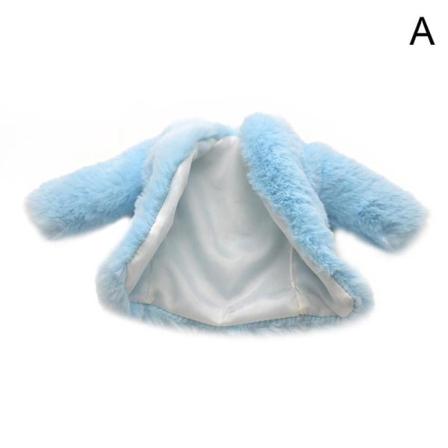 Qinxi Doll Plyschrock Flanell Topp Vinter Varm Päls Outfit Dolls C