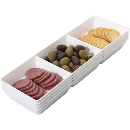 Keramisk tallrik med två galler kallrätt mellanmålstallrik delad tallrik torr fruktfat Kantonesisk stil