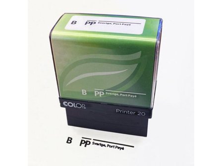 Colop Stämpel standardtext: B porto Betalt - Lyreco - Kontorsmaterial - Till skrivbordet - Stämplar