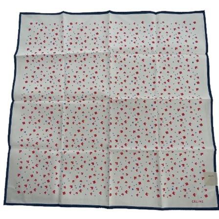 Celine Vintage Pre-owned Scarf vit, Dam Vintage Accessoarer, Dam, Storlek: ONE SIZE