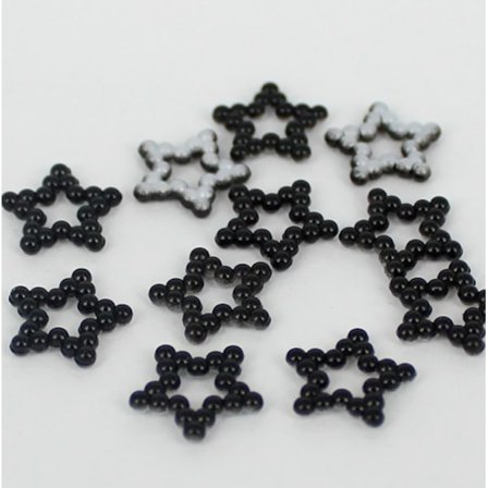 100 pack stjärnor svarta för ex bordsdekoration