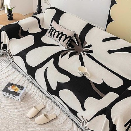 Nordisk Vind Senior Sense Sofföverdrag Tyg Fyra Säsonger Universal Handduk Sofföverdrag Blomma Sofffilt Dubbelsidigt Tillgänglig