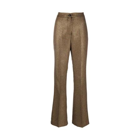 Twinset Wide Broek , Bruin , Dames , Maat: M