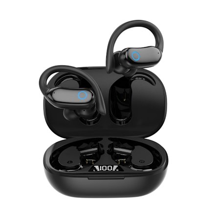 Wireless Sports Headphones with Ear Hooks IPX7 Waterproof