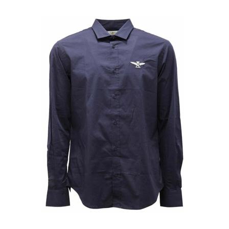 Aeronautica Militare Casual Shirts Blå, Herre Skjorter