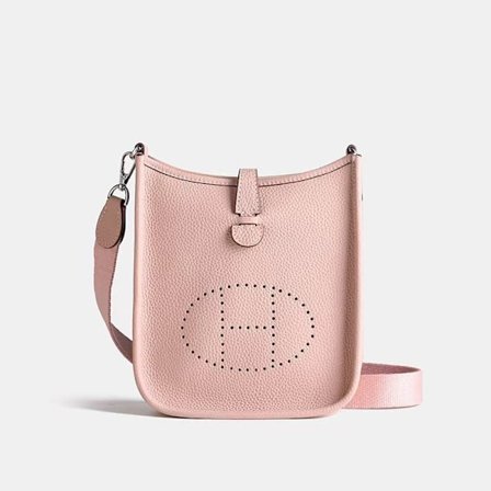 Rosa, moteriktig klassisk nisje Evelyn ny veske skulder crossbody dame skinnveske