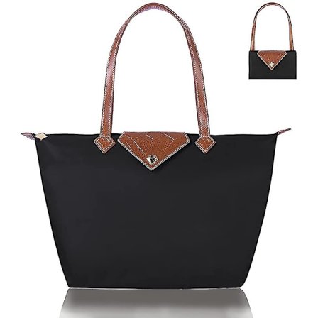 Dam Tote Bag, snygg vattentät nylon damväska, hopfällbar strandväska