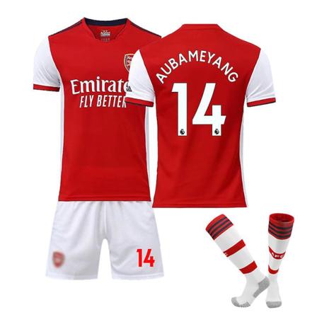 Arsenal Koti Kids Miesten Jalkapallosarjat Jalkapallo Jersey Harjoituspaita Puku 21/22 AUBAMEYANG / Simth / SAKA / PEPE Z X 14 - AUBAMEYANG 18 (100-
