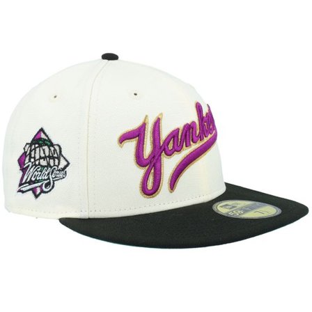 New Era - MLB Vit fitted Keps - New York Yankees 59FIFTY 1999 Chrome/Black Fitted @ Hatstore