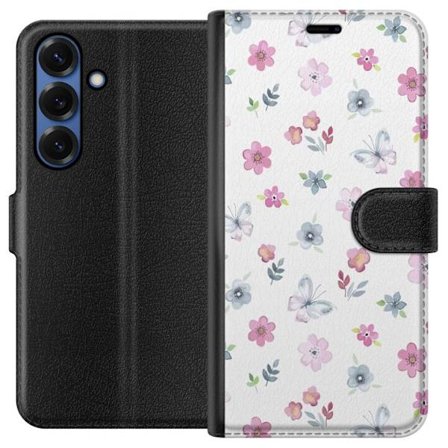 Plånboksfodral till Samsung Galaxy S25+ med Blommor och fjärillar