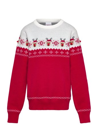 Happy Seasons The Adorable Christmas Sweater Kids - Red - 110-116