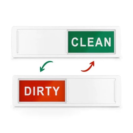 Magnet til opvaskemaskine REN / BESKIDT skilt Rød/grøn