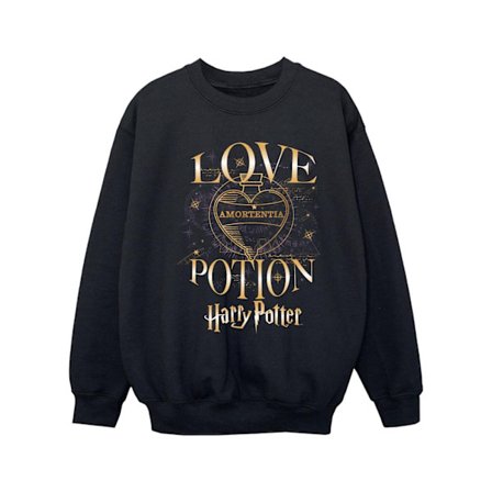 Harry Potter Tjej Love Potion Tröja 5-6 År Svart