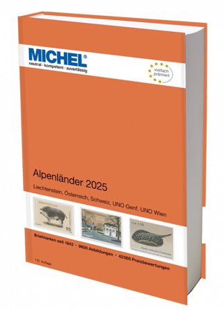 MICHEL - Alpelande 2025 - Frimærkekatalog