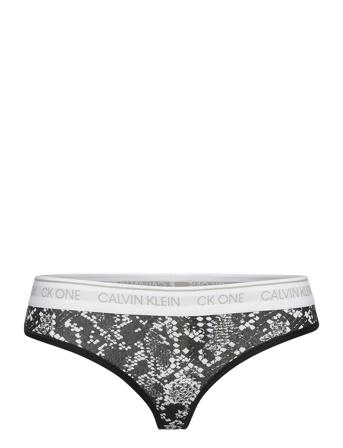 Thong Stringtrosa Underkläder Multi/mönstrad Calvin Klein