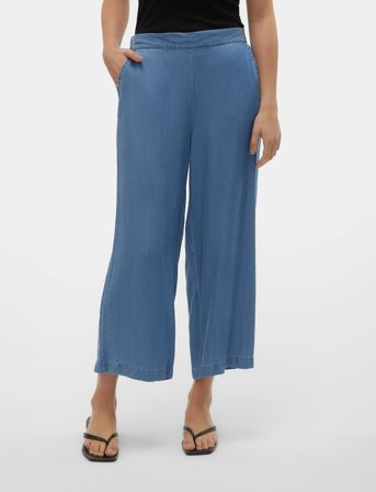 Vero Moda Vmbree Mr Wide Tencel Culotte Ga Noos - Blue - XL
