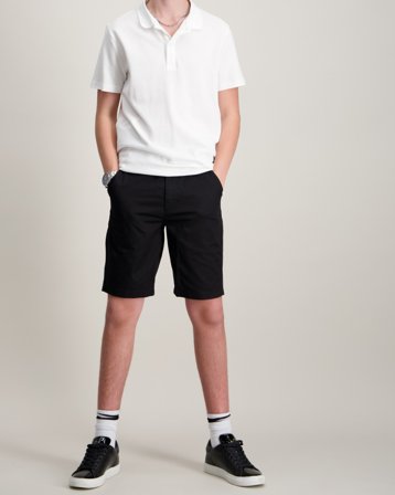 Tommy Hilfiger 1985 CHINO SHORT Czarny Szorty Chłopiec - Kids Brand Store