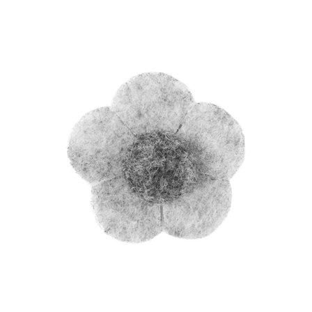 Pin's à fleur en variations de gris pour hommes - Broches en forme de fleur