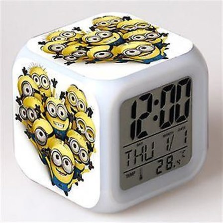 Alarm Clock Children | Led |colour Multifunction | Minions 2