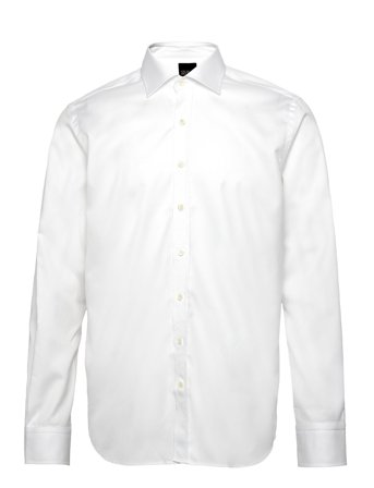 Slim Fit Cut Away Twill Shirt Skjorte Business Hvit Oscar Jacobson*Betinget Tilbud