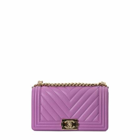 Chanel Vintage Pre-owned Cross Body Väska lila, Dam Vintage Väskor, Dam, Storlek: ONE SIZE