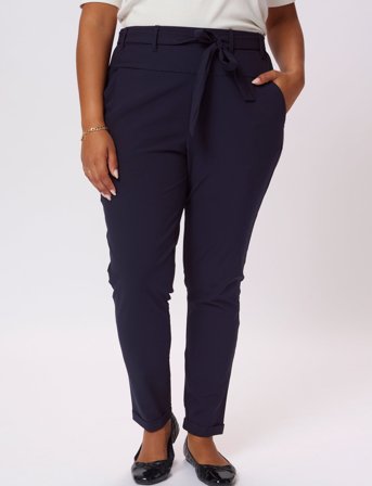 Kaffe Curve Kcjia Belt Pants - Navy - 48