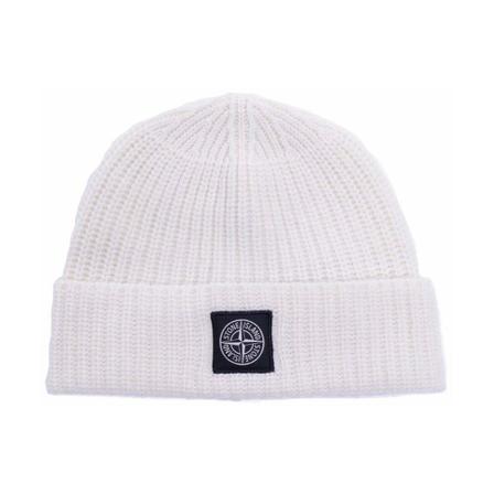 Stone Island, Cappello Stone Island Wit, Heren, Maat:ONE Size