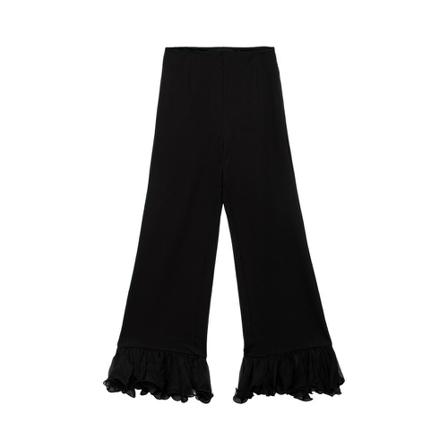 Rotate Birger Christensen, Wide Trousers Zwart, Dames, Maat:S,Polyamide