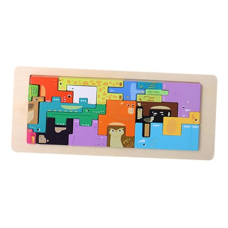 Puinen palapelilelu pojille ja tytöille, esikouluikäisille, syntymäpäivälahjoja, aivopelit, lasten älyllinen kehitys