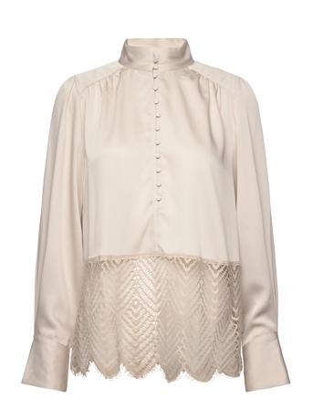 Cedarsbbchatrina Blouse Cream Bruuns Bazaar
