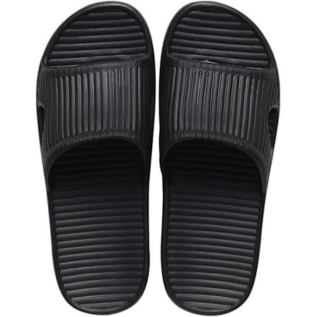 Unisex Slip On Tofflor för Kvinnor/Män Halkfria Lätta Plattor Sandaler Hemma Mjuka Flip Flop Skor för Inomhus Hemma Trädgård Badrum Poolside