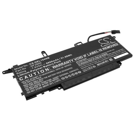 Batteri til bærbar PC for DELL Latitude 14 9410 2-i-1, Latitude 9410 JNMWD og andre.