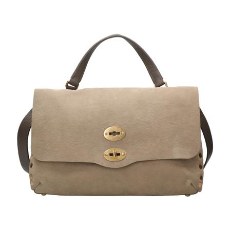 Zanellato, Handbags Grijs, Dames, Maat:ONE Size,nubuck