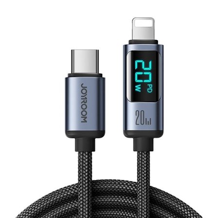 Joyroom USB-C till Lightning kabel 20W med LED display 1.2m