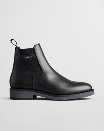 GANT Herren Prepdale Chelsea Boot aus Leder (45) Schwarz