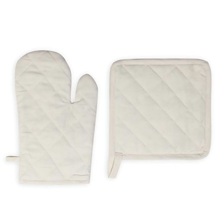 SOLEIL D'OCRE Panama handske och grytlapp - 15x20 cm / 20x20 cm - Ecru beige