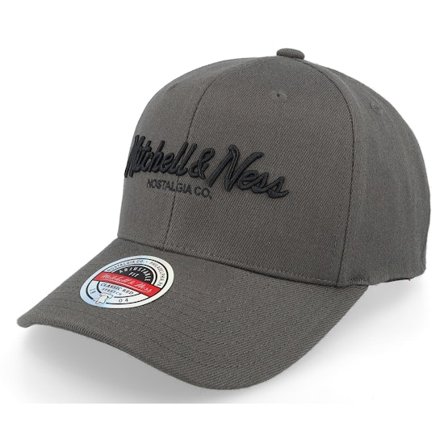 Mitchell & Ness - Grey - adjustable - Cap - Branded Pinscript Charcoal Grey Adjustable - Hatstore