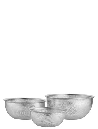 Zwilling Durkslag/Sil/Ångkok Set 3 St. S 16 Cm + M 20 Cm + L 24 Cm. 18/10 Rostfritt Stål. - Silver - ONE SIZE