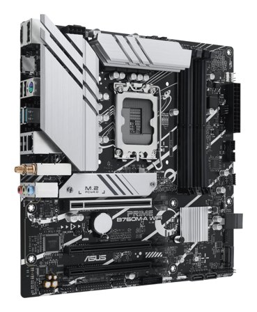 ASUS PRIME B760M-A WIFI - hovedkort - mikro ATX - LGA1700-sokkel - B760