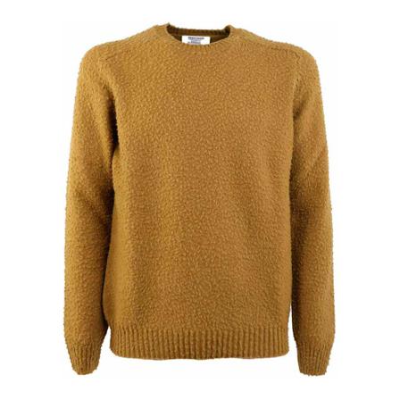 Gran Sasso, Round-neck Knitwear Brązowy, Mężczyzna, Rozmiar: L