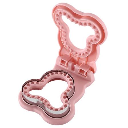 2 stk. Bjørn smørbrød kutter lommebrød form hjem DIY bakeverktøy Nordic Pink