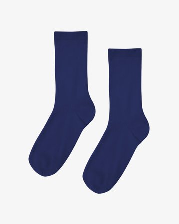 Women Classic Organic Sock - Marine Blue