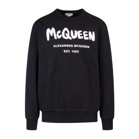 Alexander McQueen Men; Sweatshirt 688713Qtz81 Sort, Herre Sweatshirts