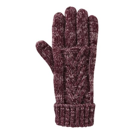 Mountain Warehouse Thinsulate Kabelstrikkede Vinterhandsker til Damer Burgundy Burgundy