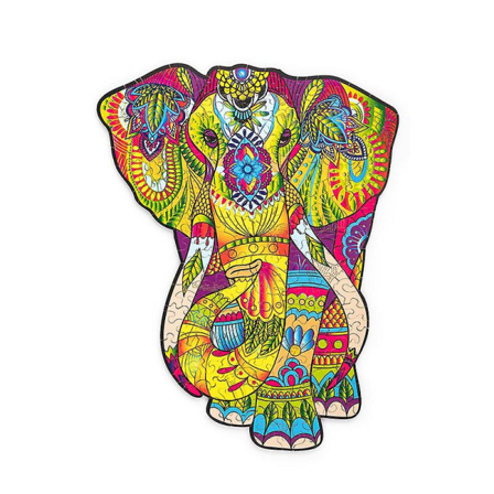 Trepuslesel Hane Trepuslesel Unik Dyreform For Voksne Venn Puslesel Elskere (Elefant)