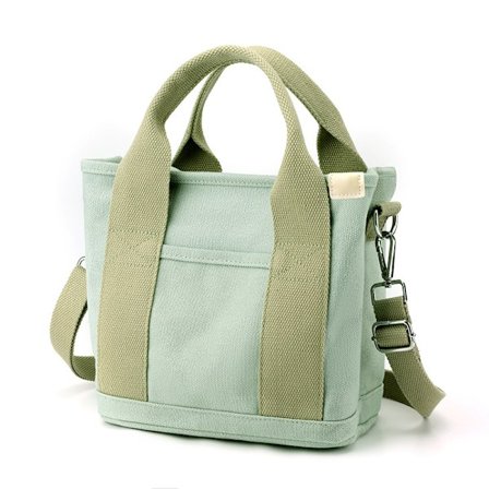 Canvas Tote Bag med Lommer for Kvinner, Skulderveske, Stor Kapasitet Skulderveske med Justerbar Stropp, for Shopping, Arbeid og Reise