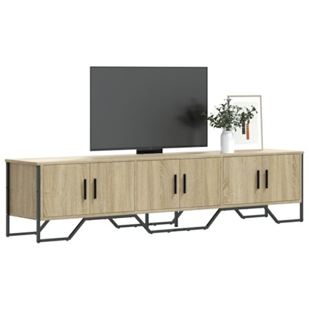 Tv-bänk sonoma ek 180x34x41 cm konstruerat trä