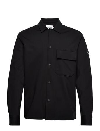 Ecovero Jersey Overshirt Overshirts Svart Calvin Klein
