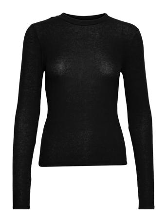 Millie Ls O-Neck Black Just Female